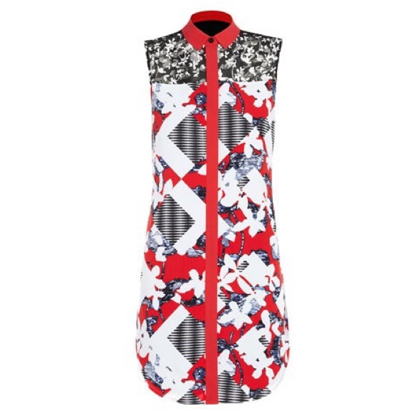 Peter Pilotto for Target Shirt Dress Button Front Sleeveless Size Small - Picture 1 of 15